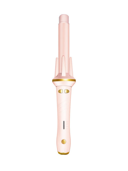 Gray and white adjustable temperature curling iron from Trendsi with North American plug and ergonomic handle.