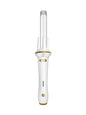 Gray and white adjustable temperature curling iron by Trendsi with North American plug and ergonomic handle.