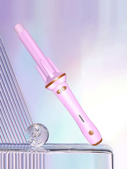 Gray and white adjustable temperature curling iron with North American plug, designed for versatile styling by Trendsi.