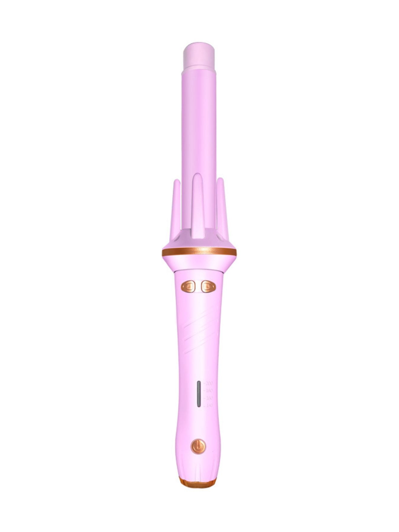 Gray and white adjustable temperature curling iron by Trendsi with North American plug, featuring a sleek design for versatile styling.