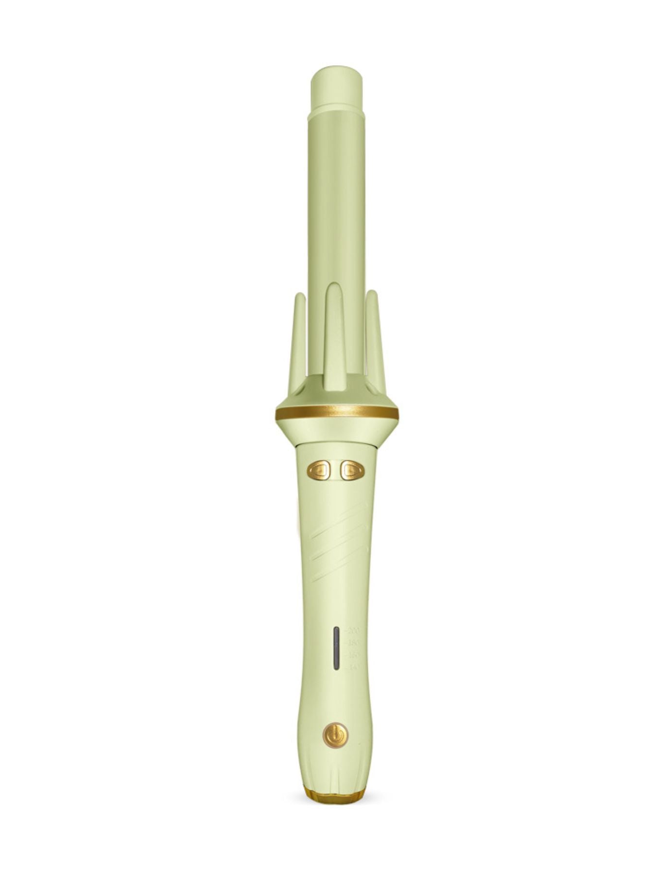 Trendsi gray and white adjustable temperature curling iron with North American plug, showcasing its sleek design and ceramic barrel.