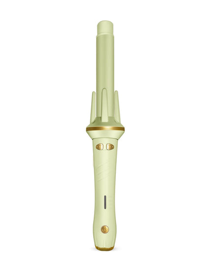 Trendsi gray and white adjustable temperature curling iron with North American plug, showcasing its sleek design and ceramic barrel.