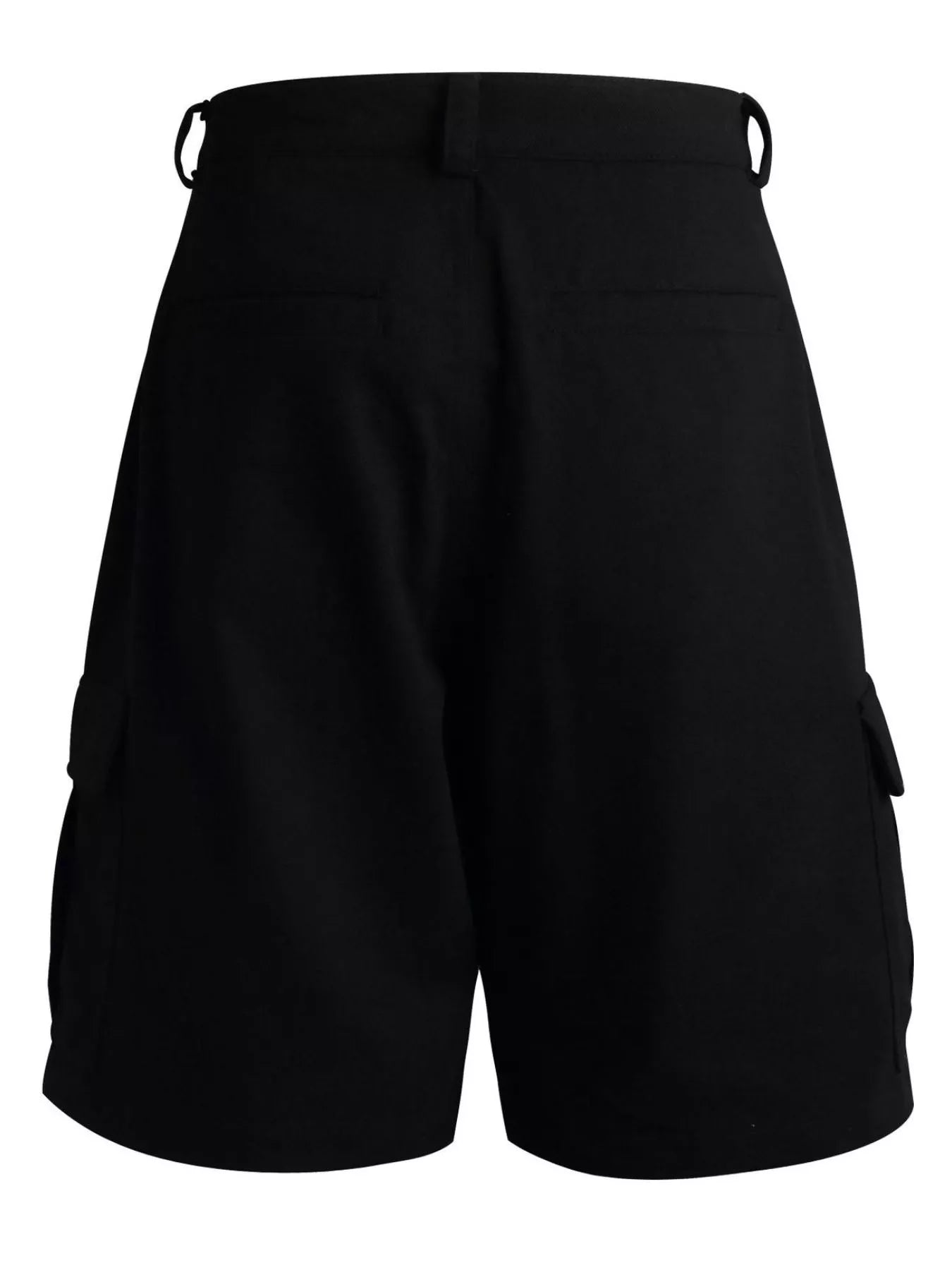 Green men's polka dot cargo capris by Trendsi with multiple pockets and relaxed fit, perfect for casual outdoor wear.
