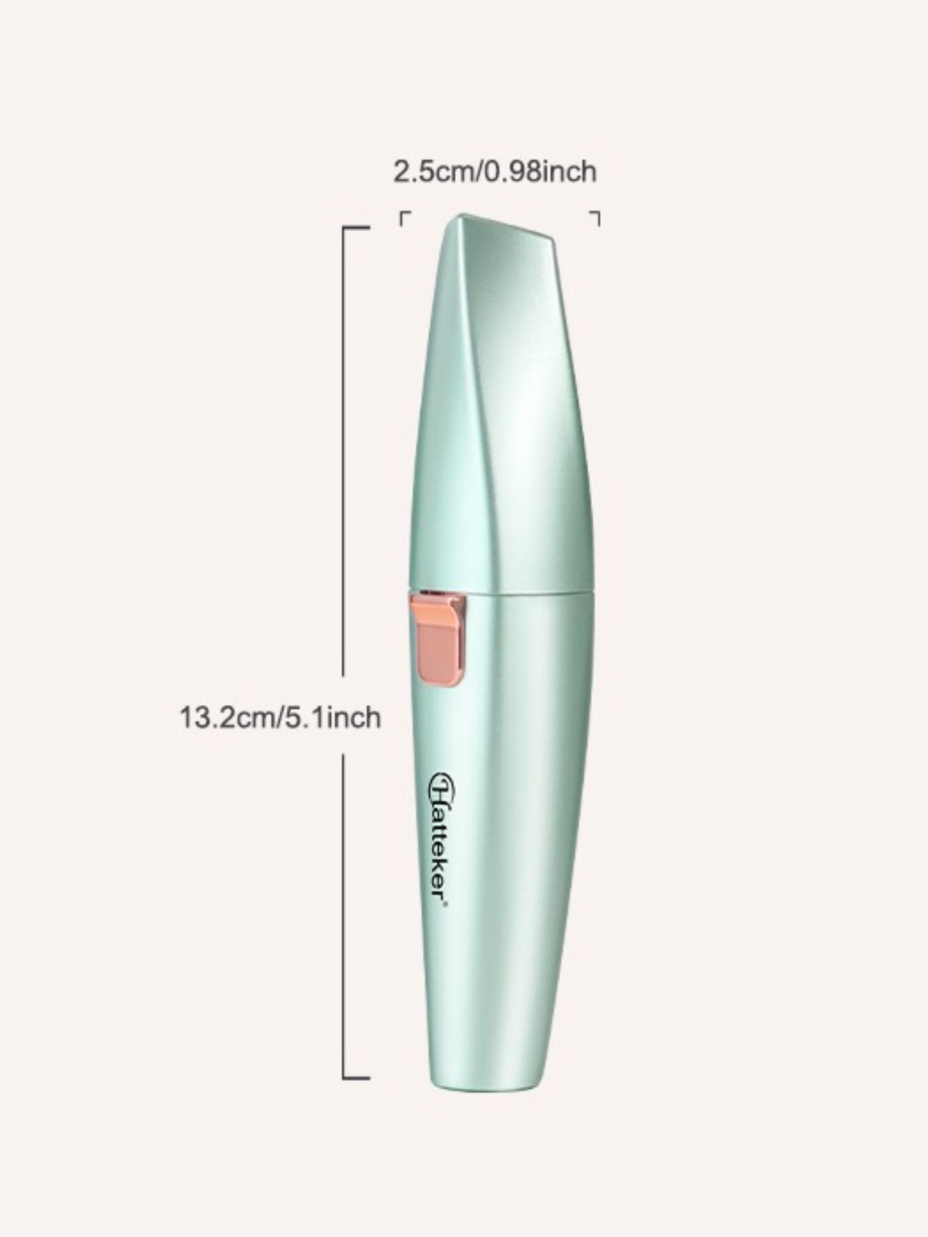 Green Trendsi painless hair removal epilator with a sleek design, suitable for quick and gentle hair removal.