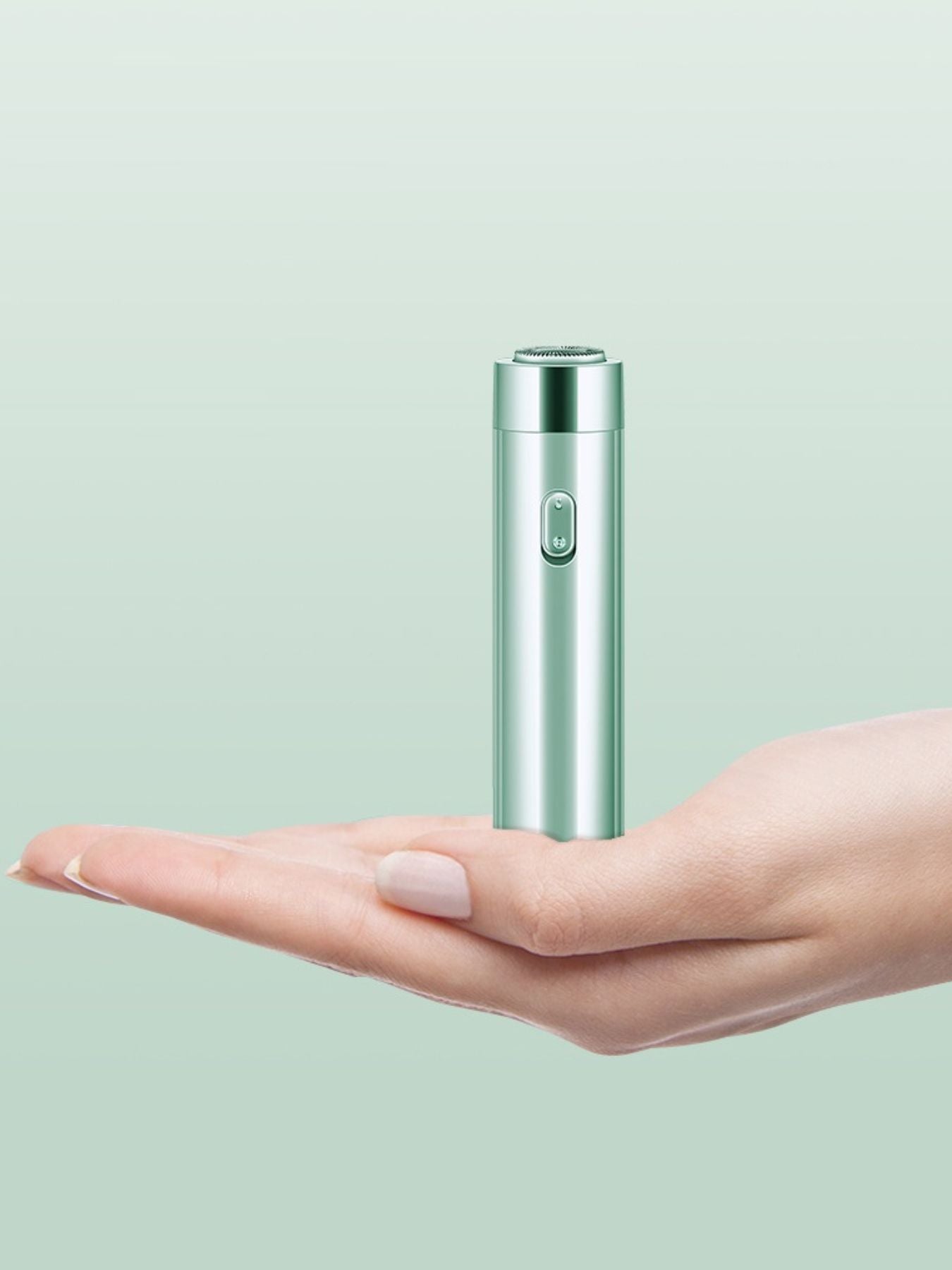 Green portable electric hair removal epilator by Trendsi with a compact design for easy use at home.