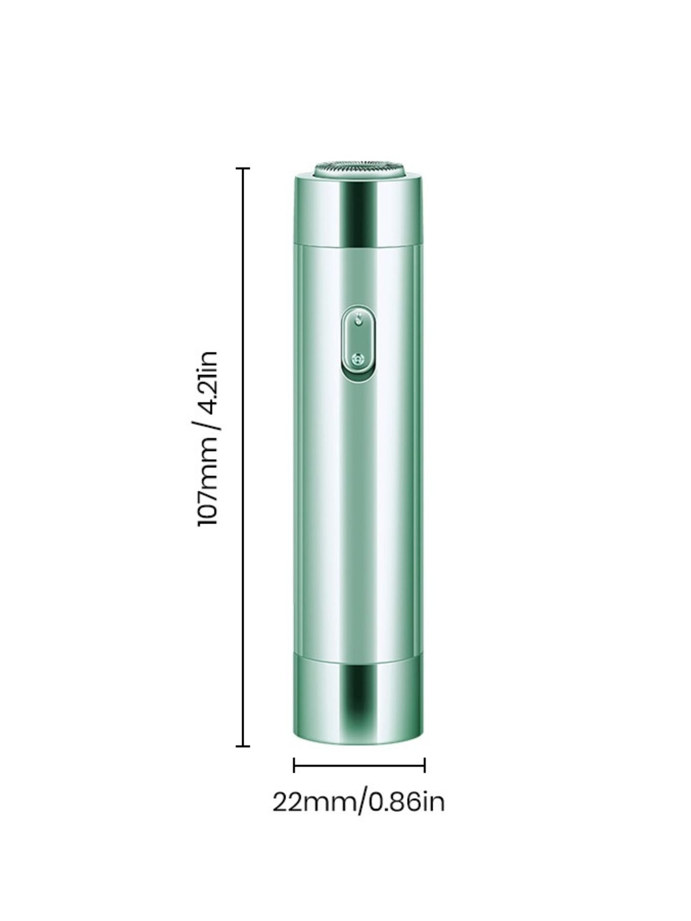 Green portable electric hair removal epilator by Trendsi with compact design and multiple attachment heads for efficient hair removal.