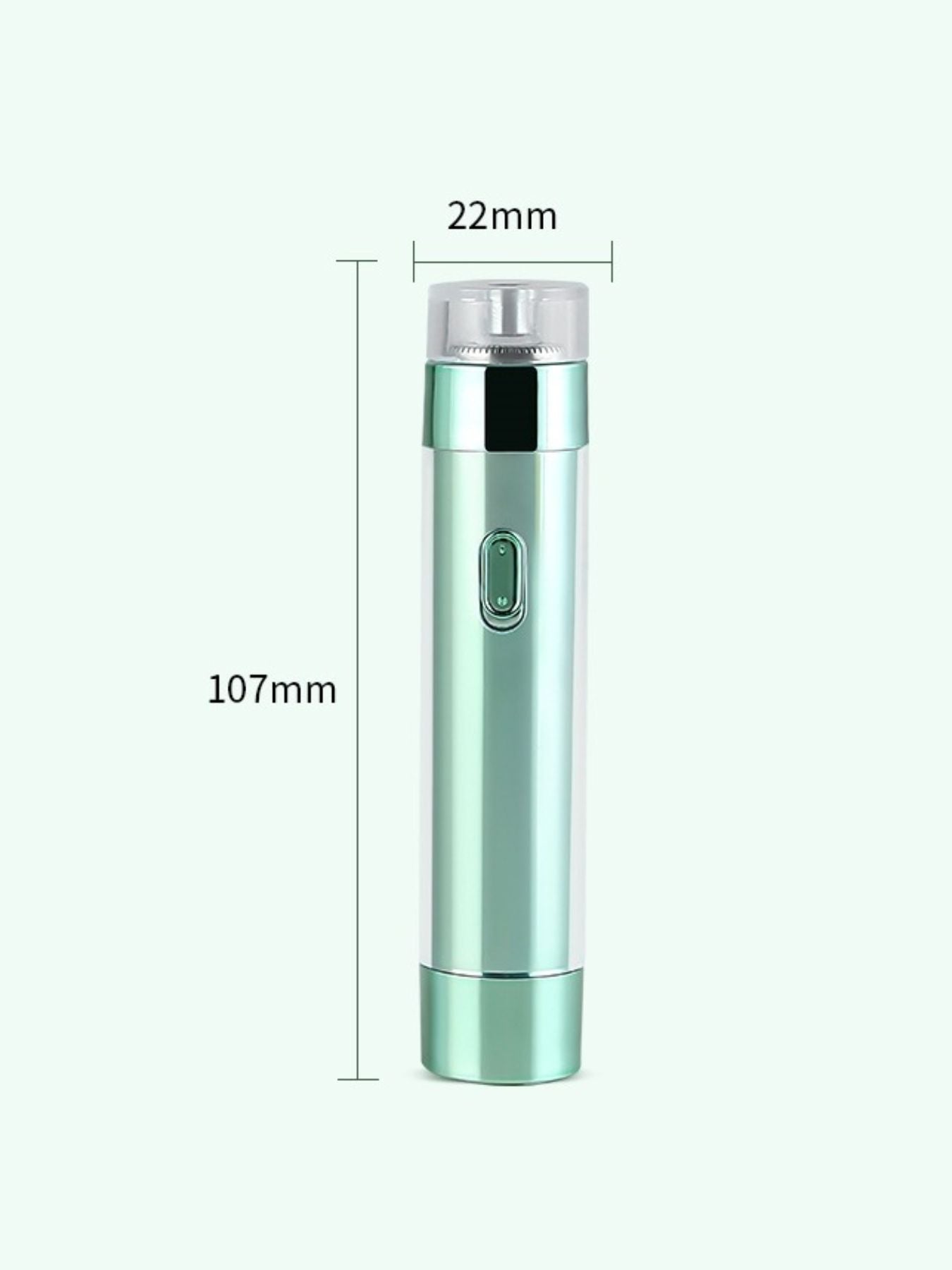 Green portable electric hair removal epilator by Trendsi with multiple attachments for efficient at-home hair removal.