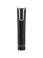 Trendsi automatic rotating ceramic hair curling iron with grey handle, showcasing the device ready for use on hair.