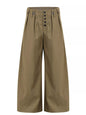 Men's grey striped wide-leg pants by Trendsi, featuring a relaxed fit and stylish design, shown on a model.