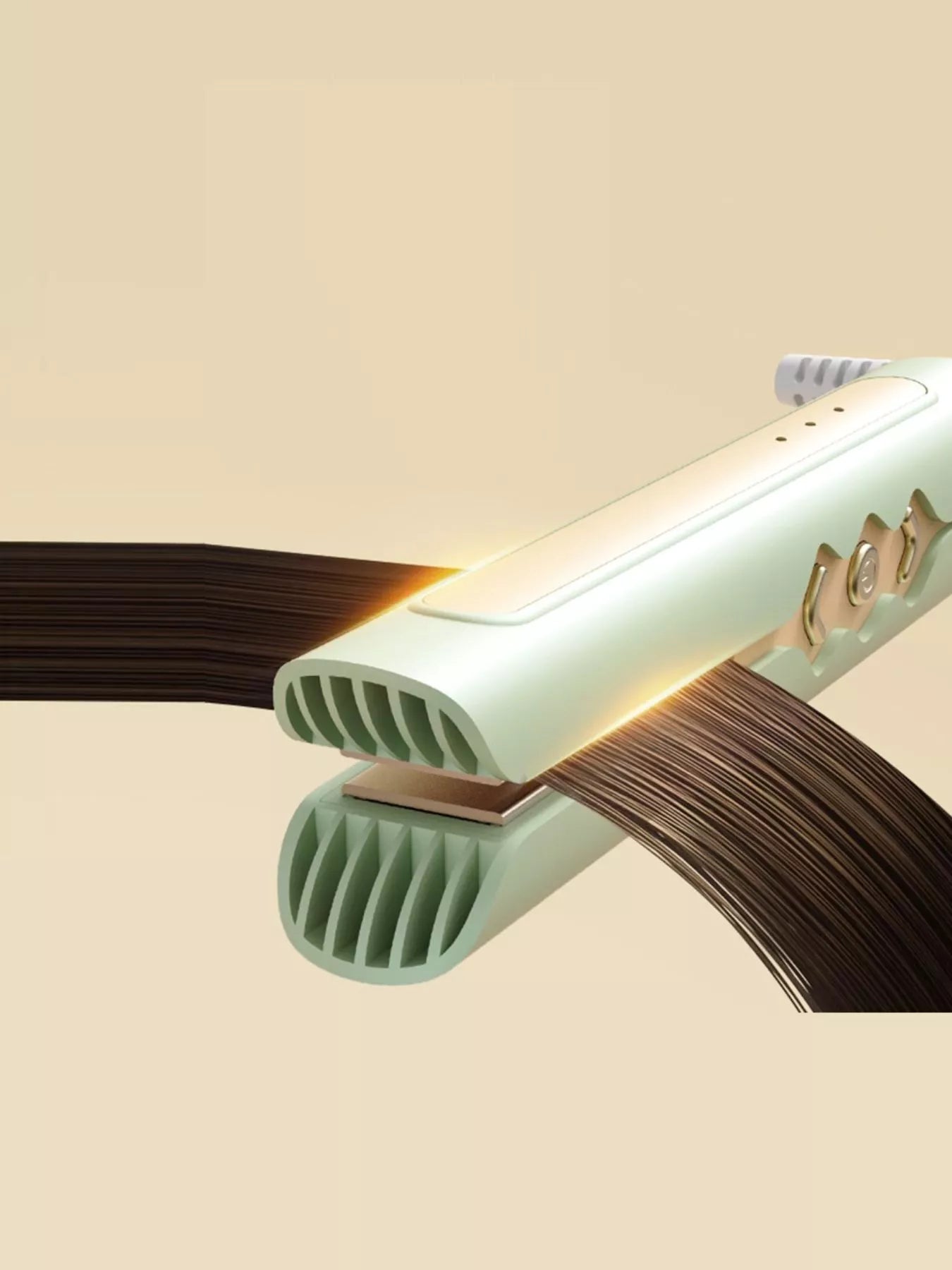 Trendsi fast heating hair straightener with European plug, sleek design for quick styling and smooth, straight hair.