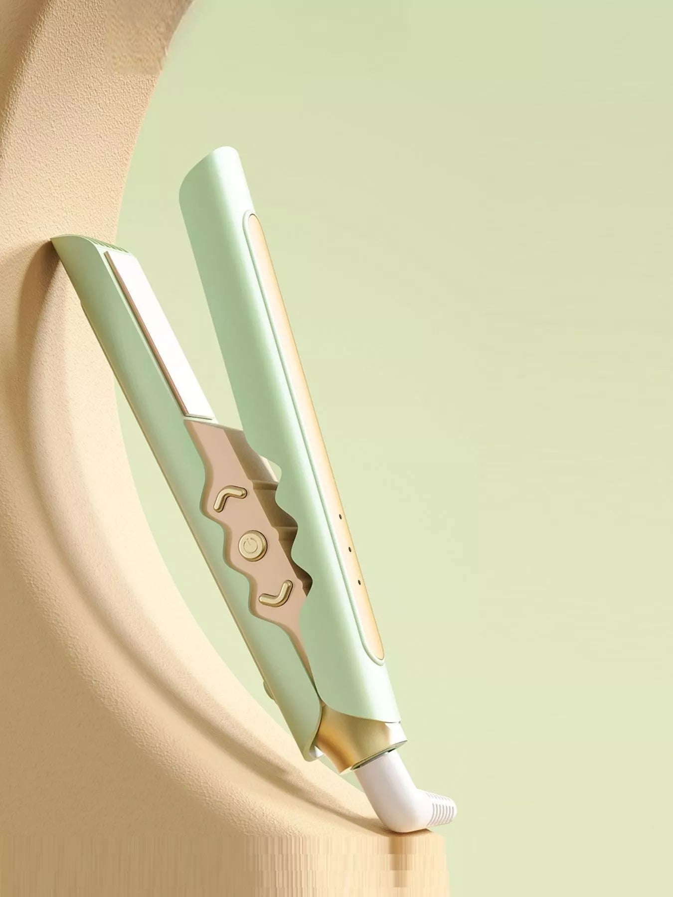 Trendsi fast heating hair straightener with European plug, sleek design for quick, smooth styling of straight hair.