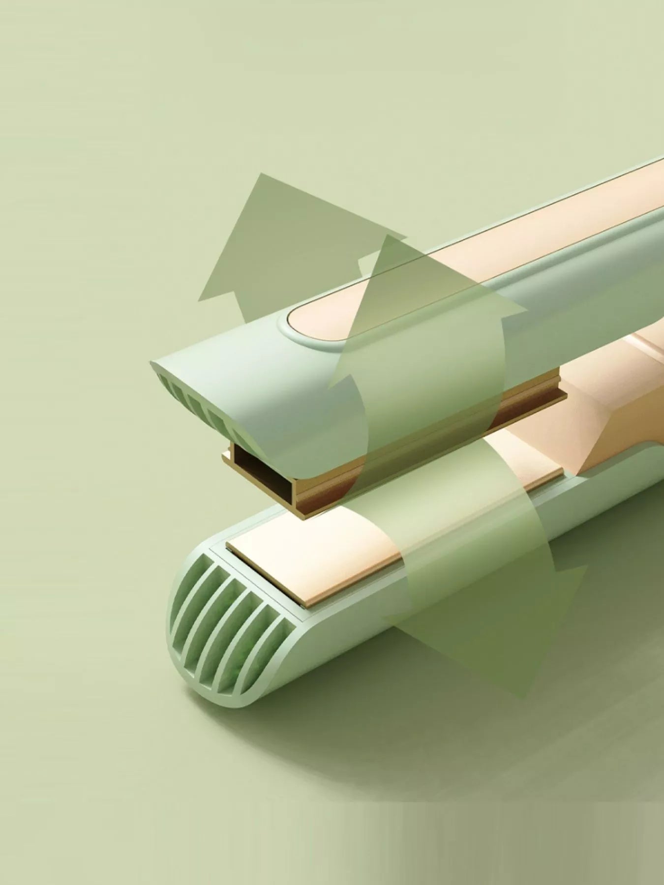 Trendsi fast heating hair straightener with European plug, sleek design for quick, smooth styling of hair.