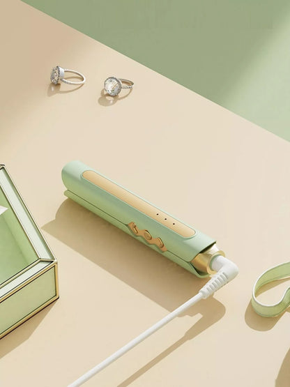 Trendsi fast heating hair straightener with European plug, sleek design, and ceramic plates for smooth, straight hair.