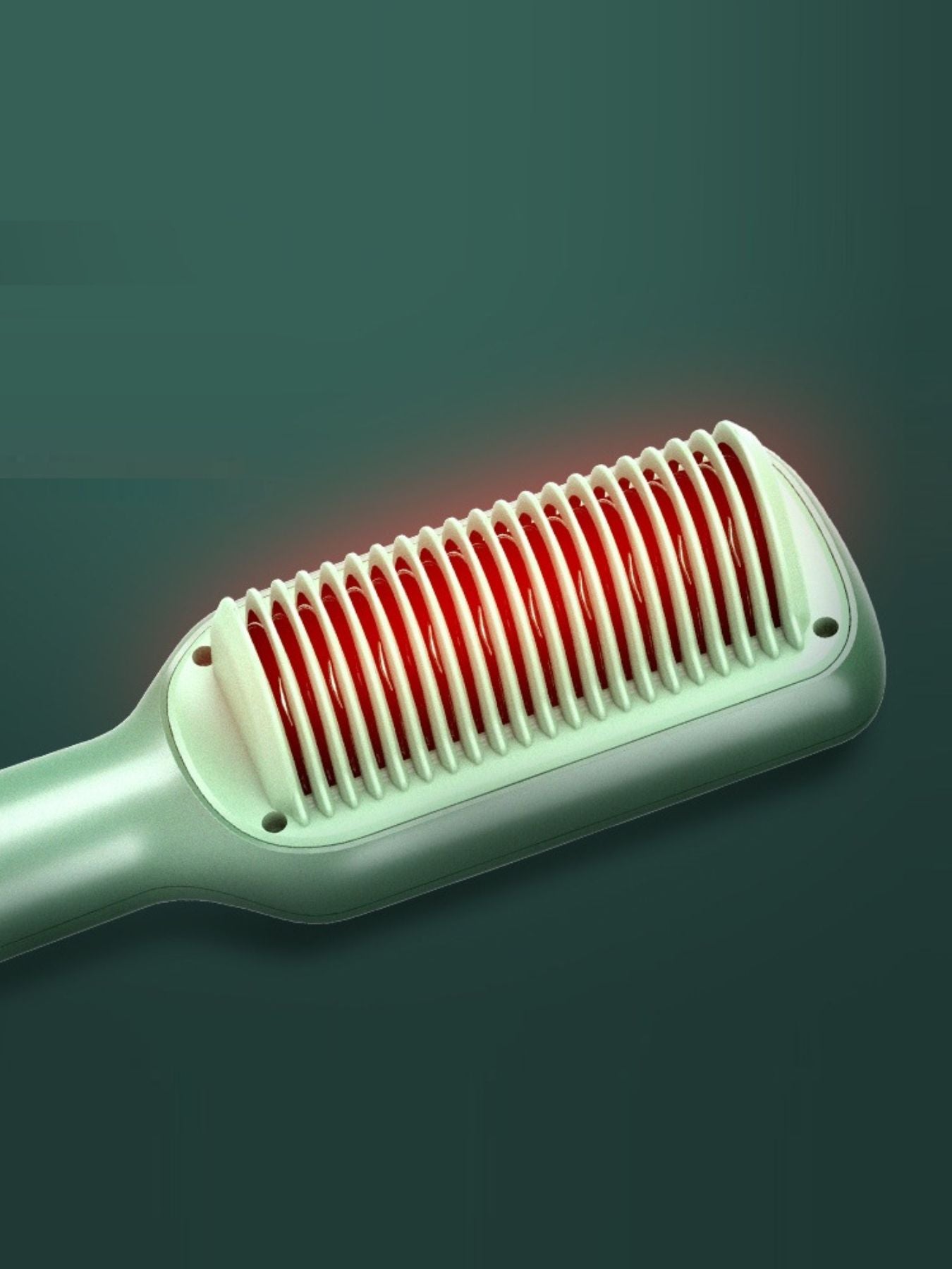 Trendsi fast heating straightening comb with North American plug and gum leaf design for sleek hair styling.