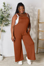 Trendsi Double Take full-size wide strap overall with pockets, featuring a relaxed fit and casual style, shown in gum leaf color.