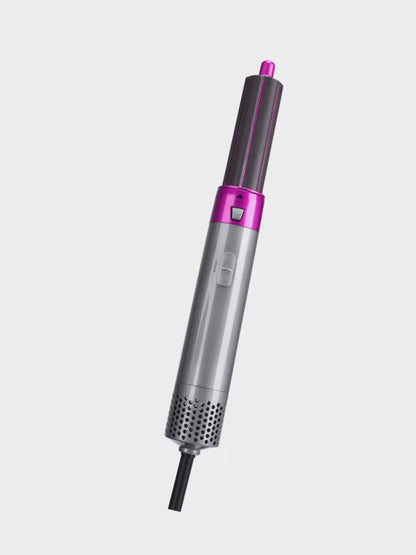Trendsi hot pink interchangeable curling iron wand set with European plug and multiple barrel sizes for versatile styling