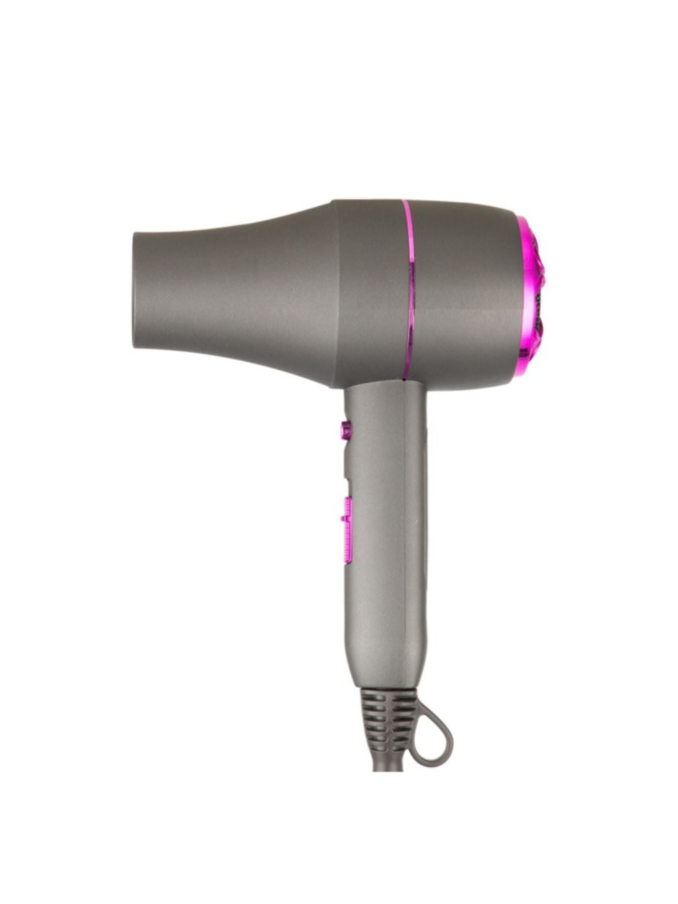 European plug household hair dryer by Trendsi with multiple speed settings and iron gray finish, suitable for all hair types.