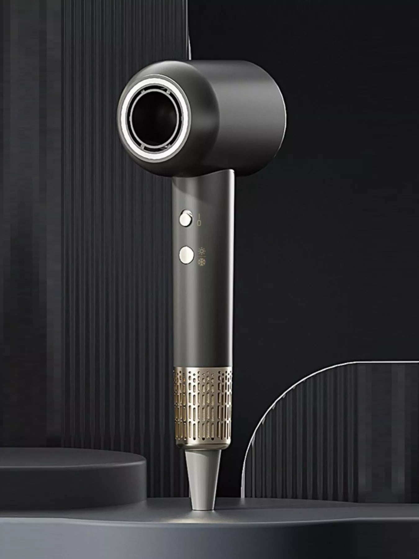 Ivory Trendsi household hair dryer with negative ion technology and quick-drying features, North American plug visible.