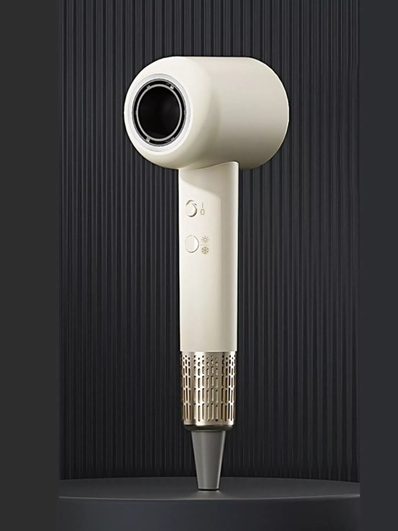 Ivory household hair dryer with negative ion technology and quick-drying features, designed for efficient hair styling.