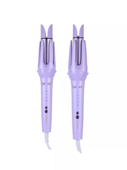 Lavender Trendsi 2-in-1 automatic rotating ceramic curling iron with European plug for effortless hair curling.