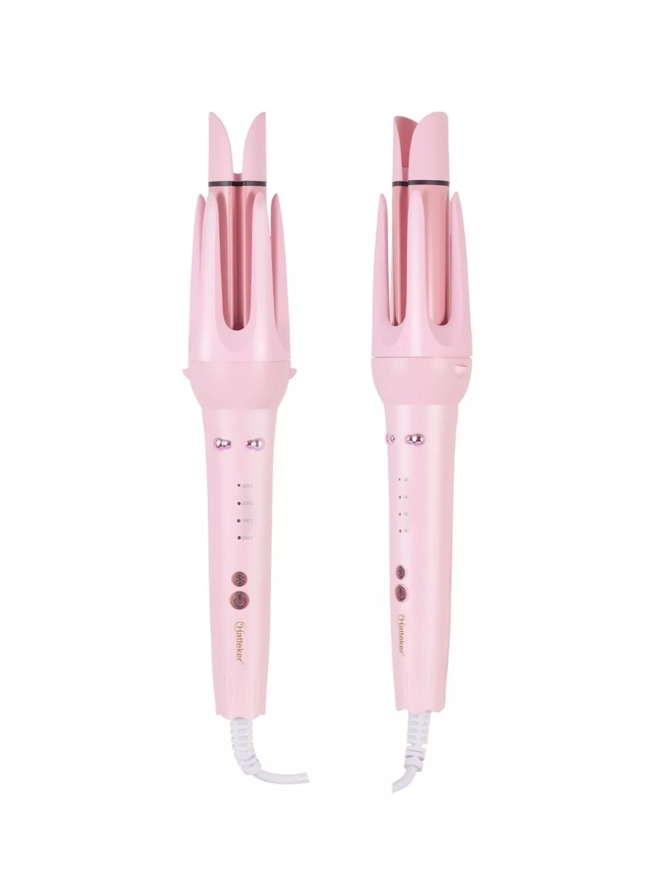 Lavender 2-in-1 automatic rotating ceramic curling iron by Trendsi, featuring a European plug and sleek design for effortless curls.