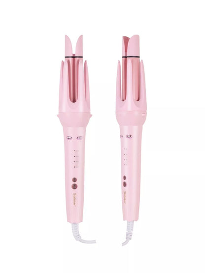 Lavender 2-in-1 automatic rotating ceramic curling iron by Trendsi, featuring a European plug and sleek design for effortless curls.