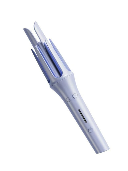 Lavender automatic hair curling iron by Trendsi with European plug, showcasing its sleek design and curling barrel.