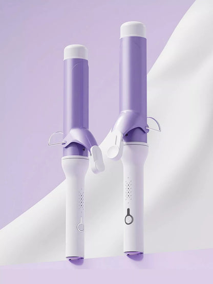 Lavender Trendsi fast heating curling iron wand with European plug, featuring a sleek design for quick, stylish curls.