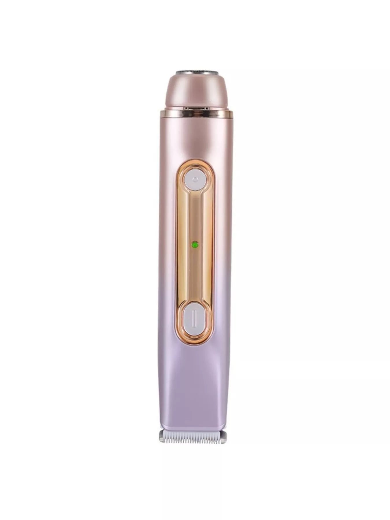 Lavender 2-in-1 painless electric hair removal device by Trendsi, showing its sleek design and dual-function features.
