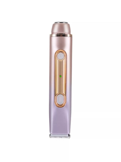Lavender 2-in-1 painless electric hair removal device by Trendsi, showing its sleek design and dual-function features.