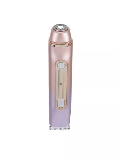 Lavender 2-in-1 painless electric hair removal device by Trendsi, featuring a sleek design for quick, gentle hair removal at home.