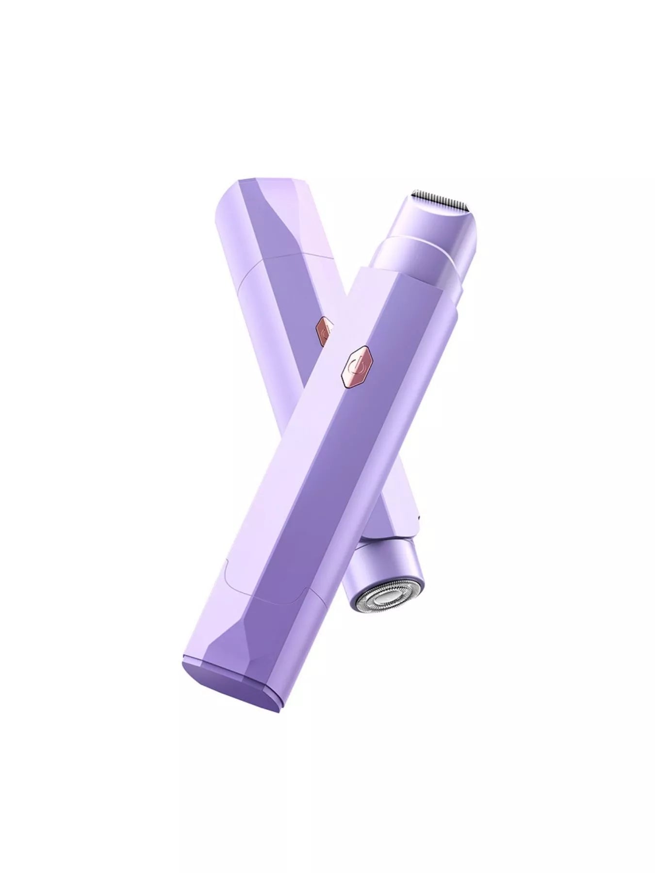 Lavender portable hair removal epilator by Trendsi, compact device with multiple attachments for easy at-home hair removal.
