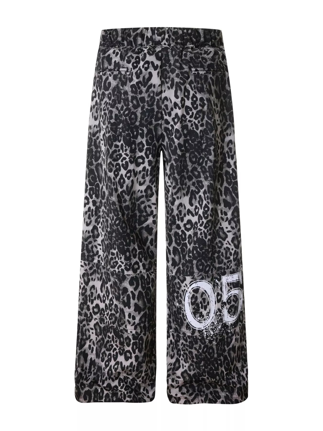 Men's leopard print wide-leg pants by Trendsi, featuring bold animal print fabric and relaxed fit for casual or stylish outfits.