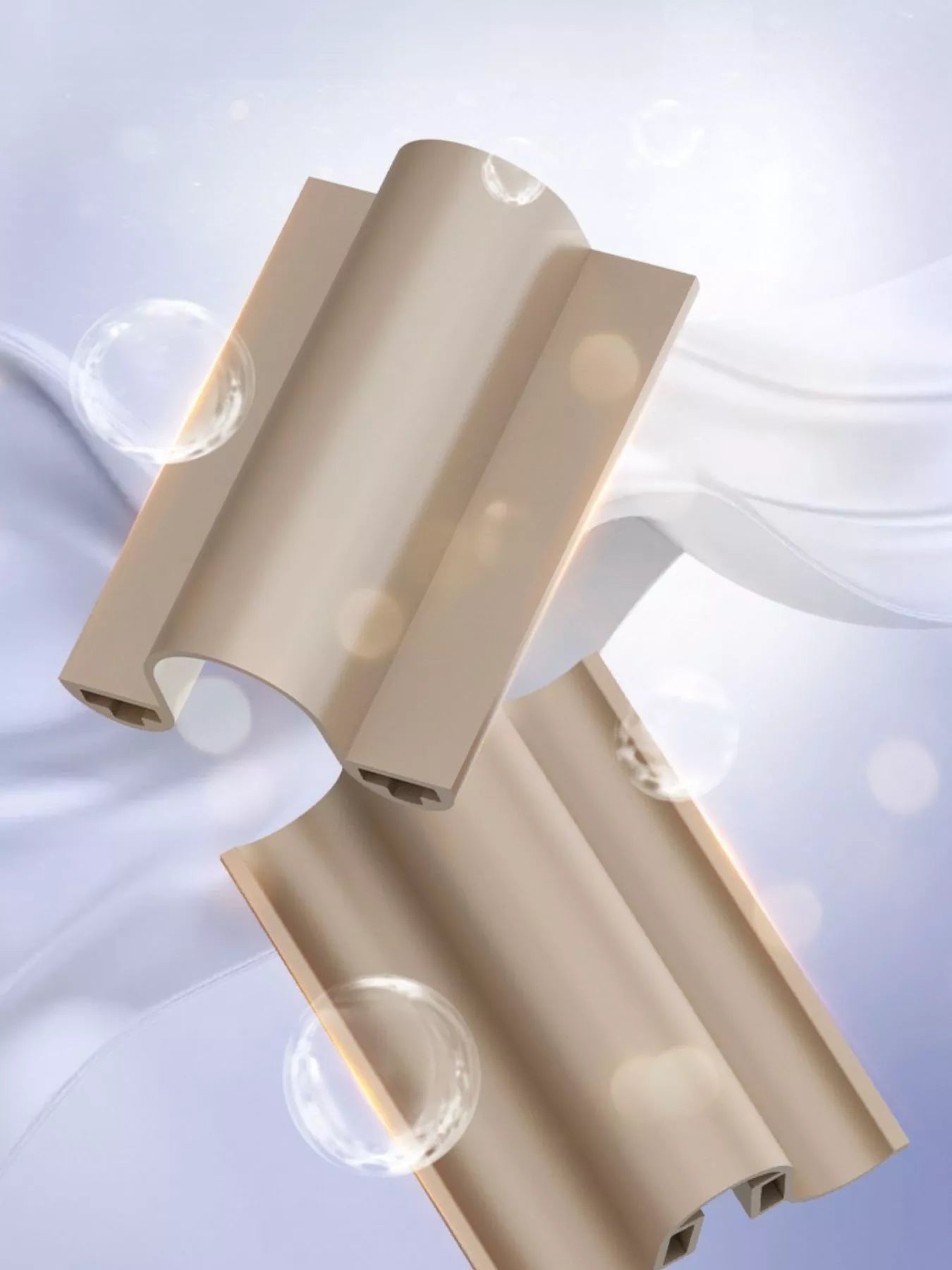 Light blue portable cordless curling iron by Trendsi with European plug for on-the-go styling.