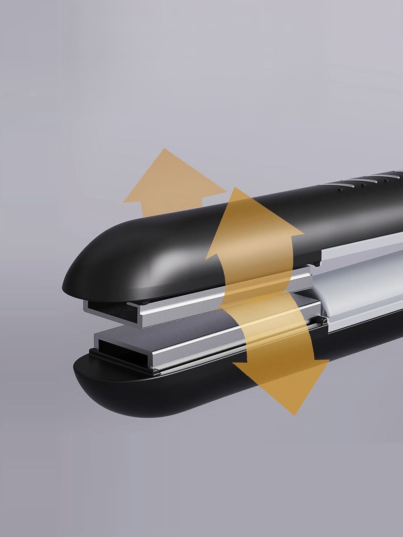 Light blue Trendsi fast heating hair straightener with sleek design and ceramic plates for smooth, shiny hair styling.