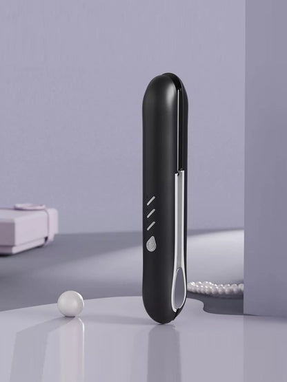 Light blue Trendsi fast heating hair straightener with ceramic plates, shown on a white background.