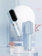 Light blue fast heating LCD display straightening comb by Trendsi, designed for smooth, sleek hair styling.