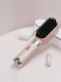 Light blue Trendsi fast heating LCD display straightening comb with ergonomic design and digital temperature control.