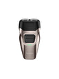 Light blue portable electric foil shaver by Trendsi, compact design ideal for easy grooming and close shave.