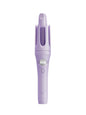Light blue rotating ceramic hair curling iron by Trendsi with a sleek handle and adjustable barrel for styled curls.
