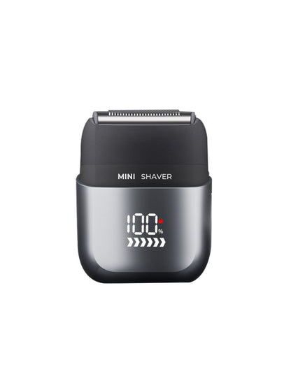 Light blue waterproof electric shaver by Trendsi with a sleek design, suitable for wet and dry shaving.