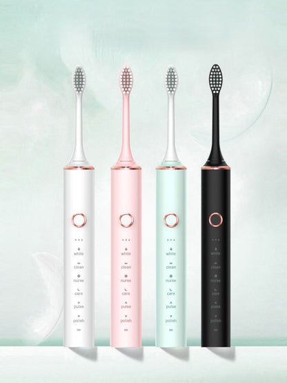 Light green Trendsi electric toothbrush with multiple cleaning modes, featuring a sleek design and ergonomic handle.