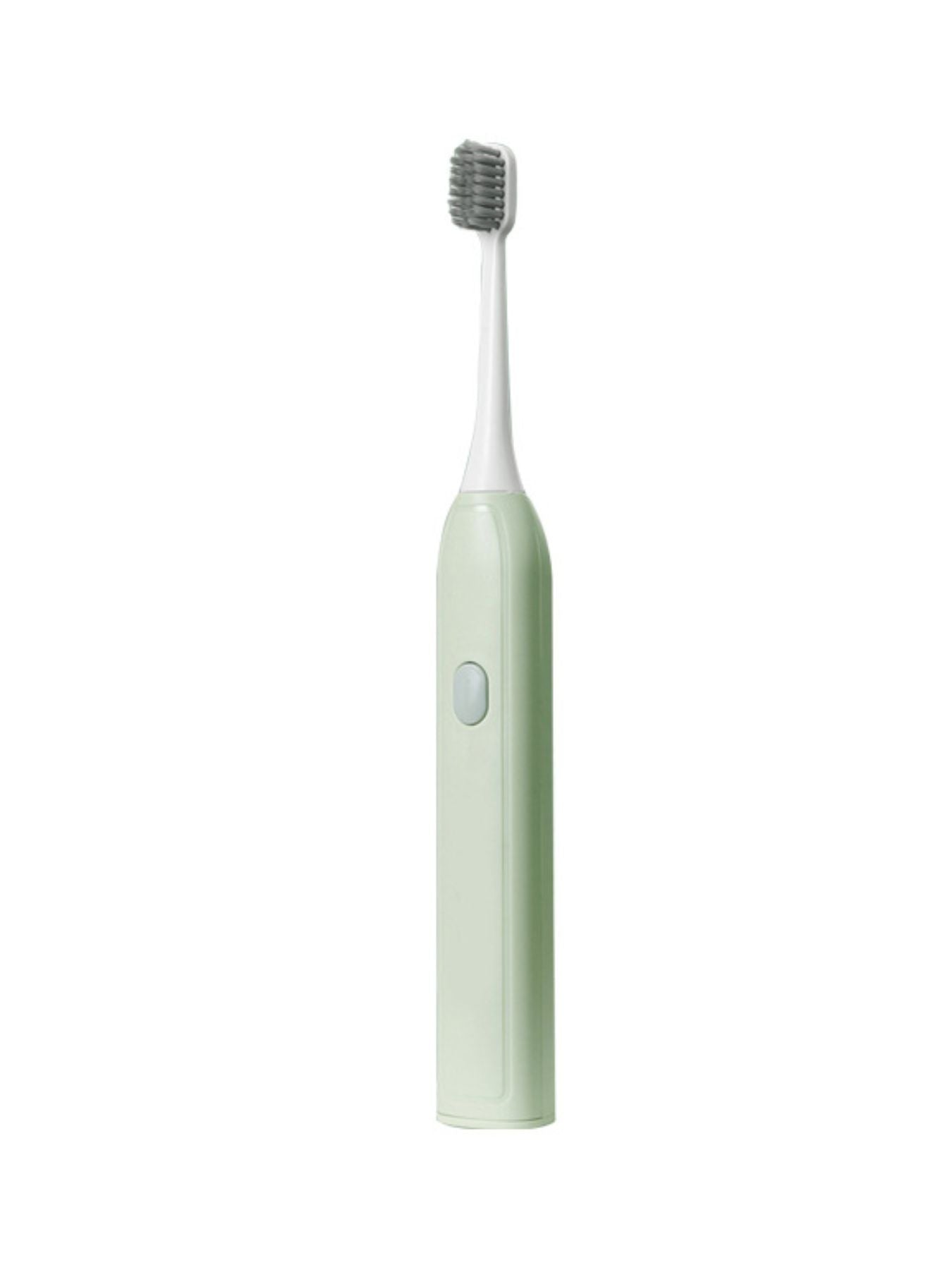 Light green portable electric toothbrush by Trendsi with a compact design ideal for travel and daily dental hygiene.