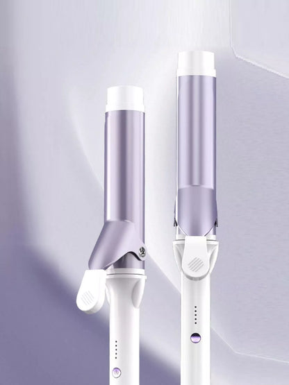 Lilac adjustable temperature curling iron by Trendsi with European plug, featuring a sleek design for versatile hair styling.