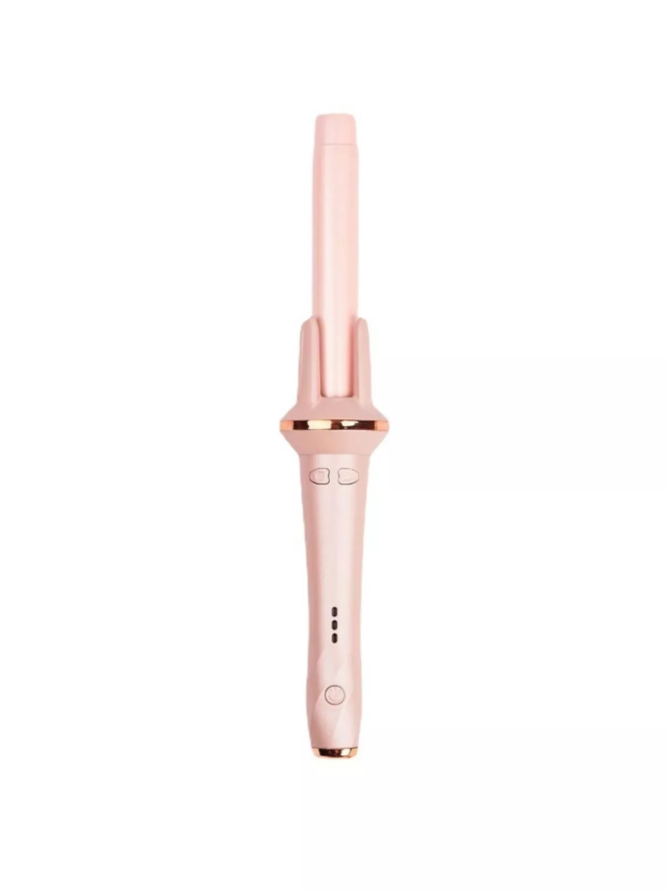 Lilac adjustable temperature rotating curling iron by Trendsi with European plug, designed for versatile, styled curls.