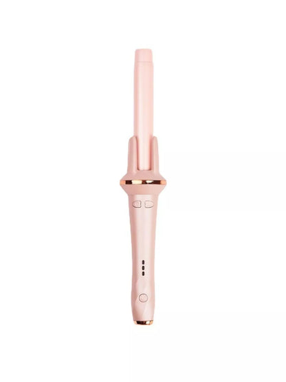 Lilac adjustable temperature rotating curling iron by Trendsi with European plug, designed for versatile, styled curls.