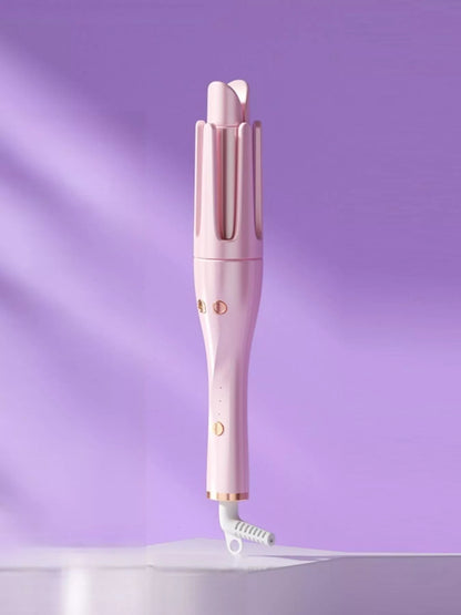 Automatic rotating hair curling iron by Trendsi with lilac finish and European plug, designed for easy, effortless curls.