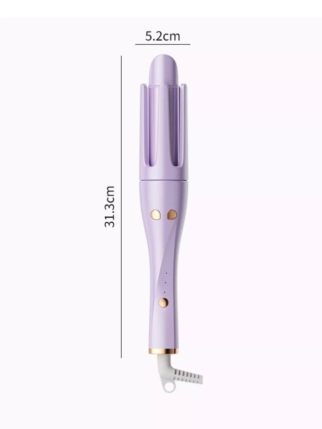 Trendsi automatic rotating hair curling iron with lilac finish and European plug, designed for easy, even curls.