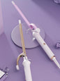 Trendsi lilac ceramic hair curling iron with European plug, fast heating, designed for creating curls and waves.