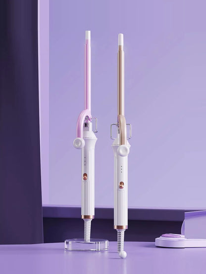 Trendsi fast heating ceramic hair curling iron with lilac finish and European plug, designed for creating smooth, styled curls.